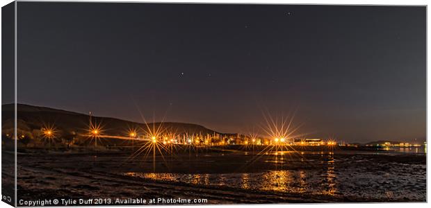 Largs Yacht Haven at Dusk Canvas Print by Tylie Duff Photo Art