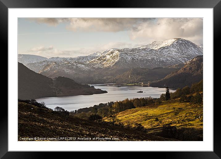 St Sunday Crag - Cumbria Framed Mounted Print by David Lewins (LRPS)