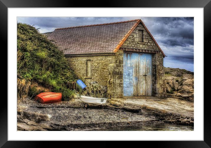 Olde Boat House Framed Mounted Print by Ian Mitchell