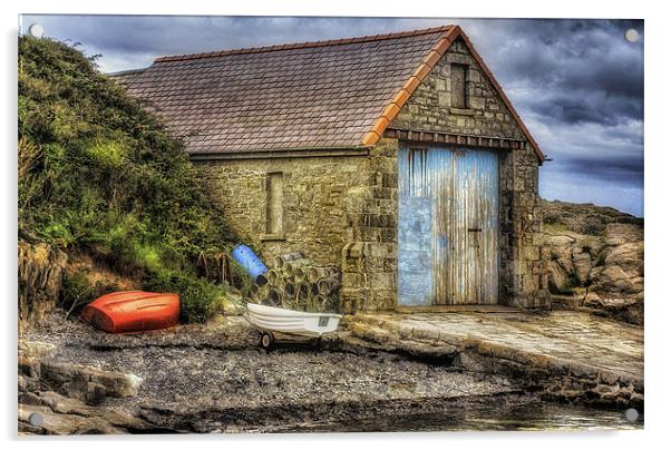 Olde Boat House Acrylic by Ian Mitchell