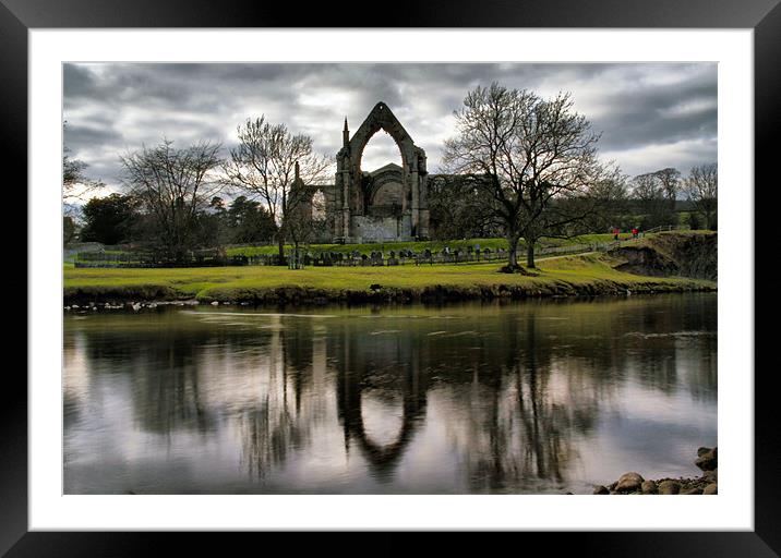 Bolton Abbey Reflection Framed Mounted Print by Sandi-Cockayne ADPS