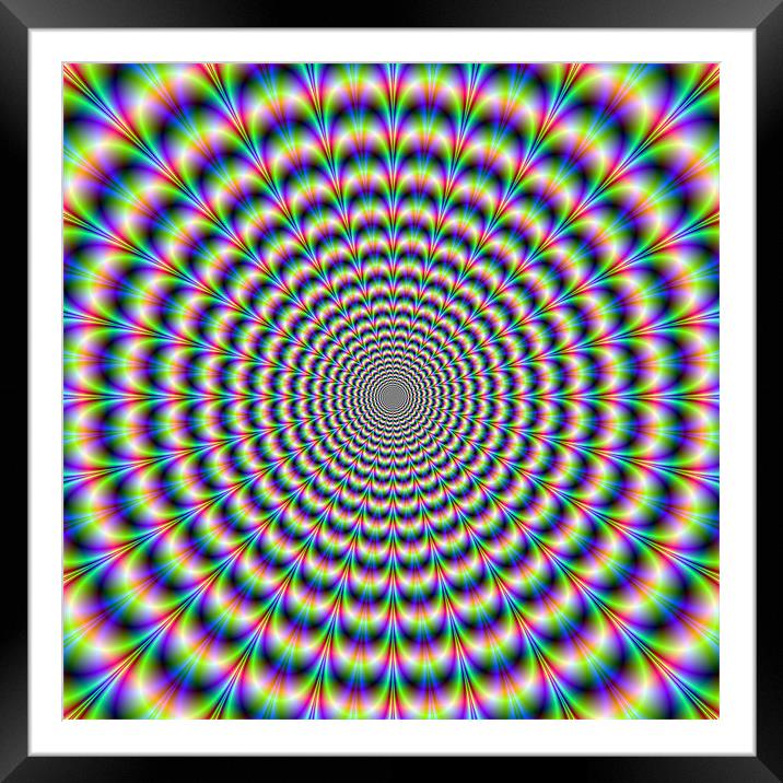 Psychedelic Pulse Framed Mounted Print by Colin Forrest