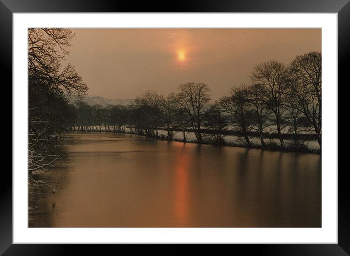 River Wharfe, Otley,Yorkshire. Framed Mounted Print by Michael Holliday
