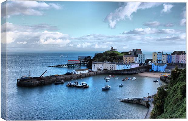 Beautiful Tenby Canvas Print by HELEN PARKER