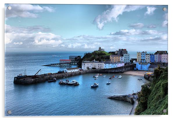 Beautiful Tenby Acrylic by HELEN PARKER