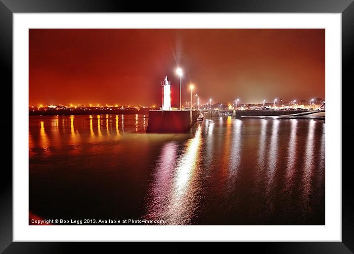 Anstruther Nights Framed Mounted Print by Bob Legg
