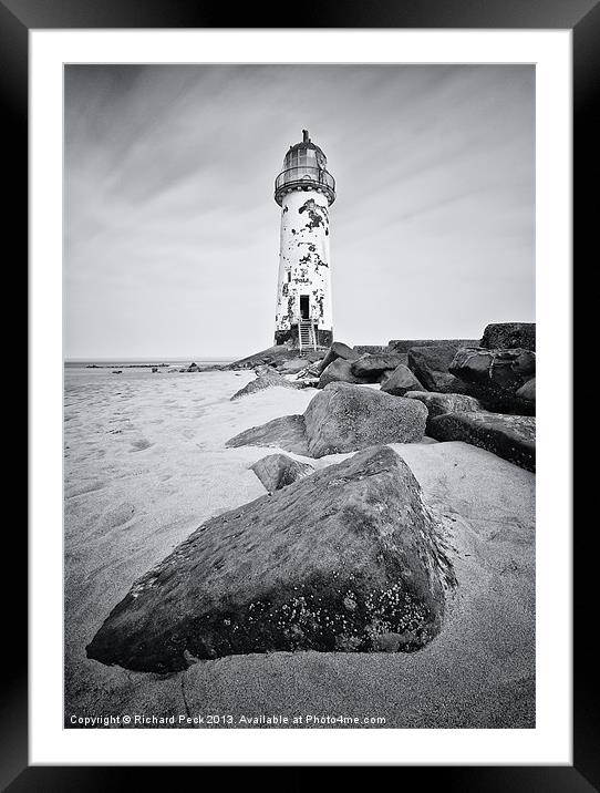Talacre Lighthouse Framed Mounted Print by Richard Peck