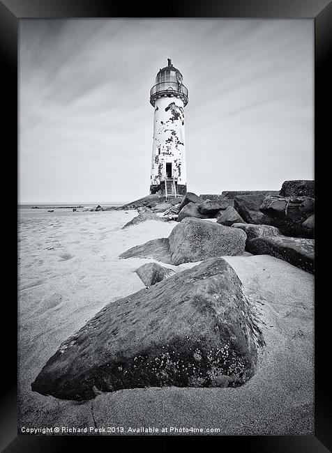 Talacre Lighthouse Framed Print by Richard Peck