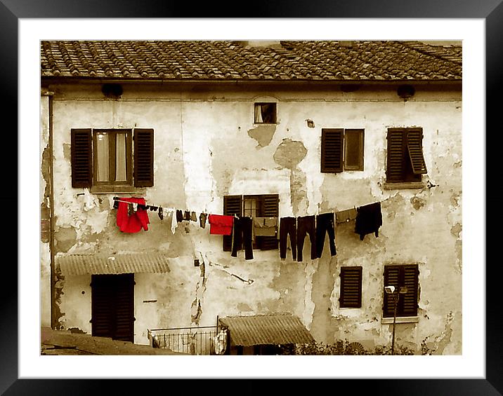 Italian Laundry 2 Framed Mounted Print by graham young