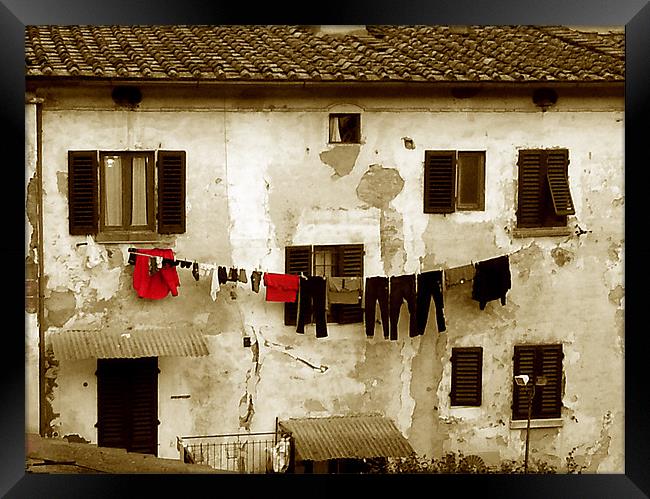 Italian Laundry 2 Framed Print by graham young