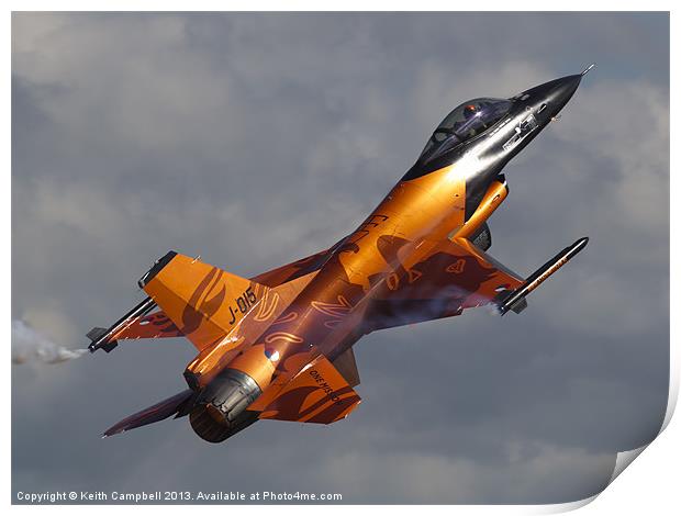 RNAF F-16 Falcon Print by Keith Campbell