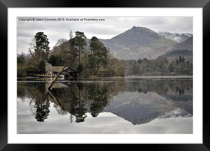 Derwentwater Reflections Framed Mounted Print by Jason Connolly