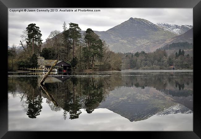 Derwentwater Reflections Framed Print by Jason Connolly