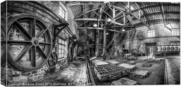 Welsh Foundry Canvas Print by Adrian Evans