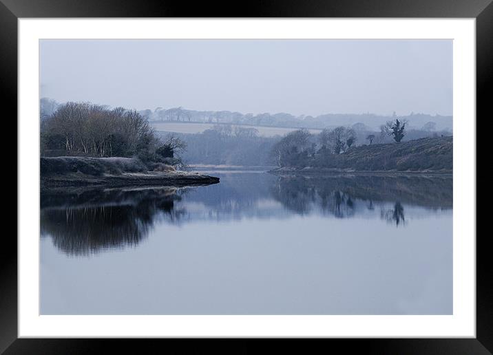 Carew Mill Pond Framed Mounted Print by Simon West
