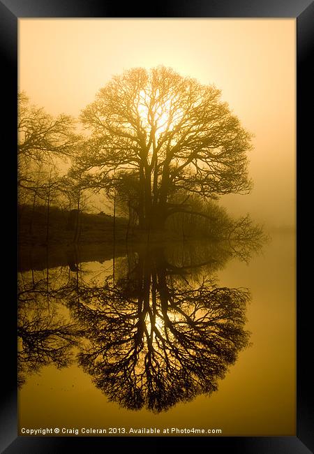 Sunrise and silhouettes Framed Print by Craig Coleran