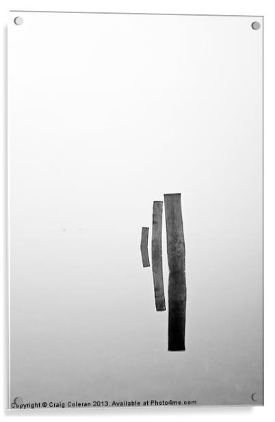 pillars in the mist Acrylic by Craig Coleran