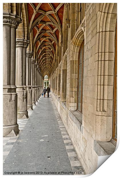 under the arches Print by Jo Beerens