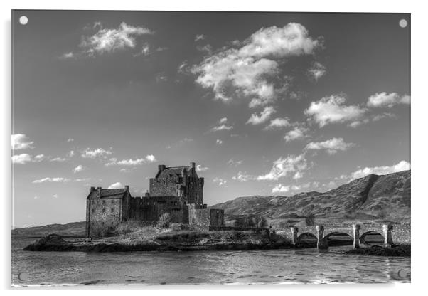 Eilean Donan Castle Scotland. Acrylic by Derek Beattie