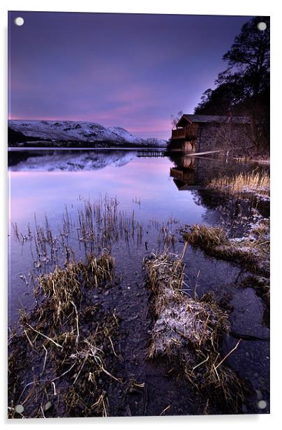 Ullswater Boathouse Acrylic by Dave Hudspeth Landscape Photography