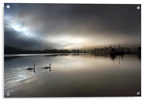 Glenridding Dawn Acrylic by Dave Hudspeth Landscape Photography