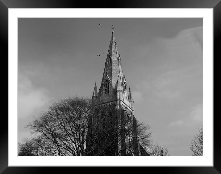 St Pauls Church Spalding Framed Mounted Print by carin severn