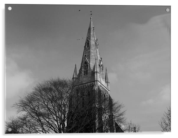 St Pauls Church Spalding Acrylic by carin severn