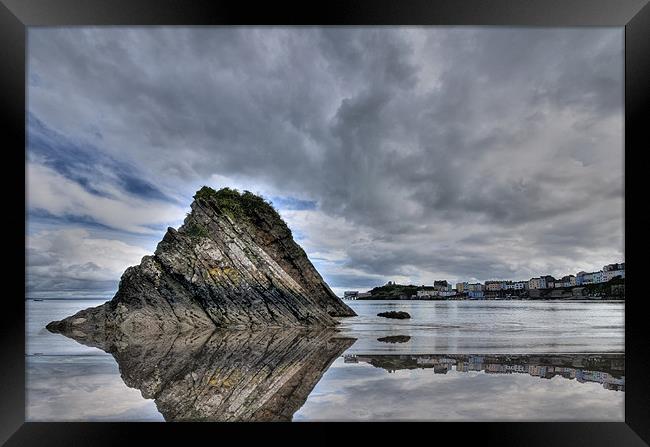 Reflections of Tenby 2 Framed Print by Steve Purnell
