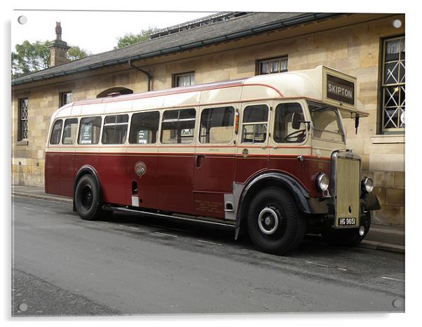 Leyland Single-Decker Bus Acrylic by Edward Denyer