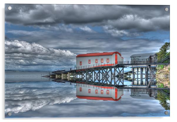 Reflections of Tenby 3 Acrylic by Steve Purnell