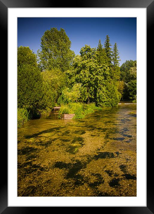 Sparkling Clear River Framed Mounted Print by Mark Llewellyn