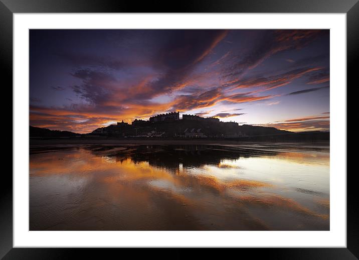 Saltburn Sunset Framed Mounted Print by Dave Hudspeth Landscape Photography