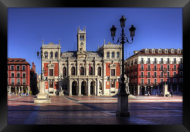 Valladolid Town Hall Framed Print by Tom Gomez