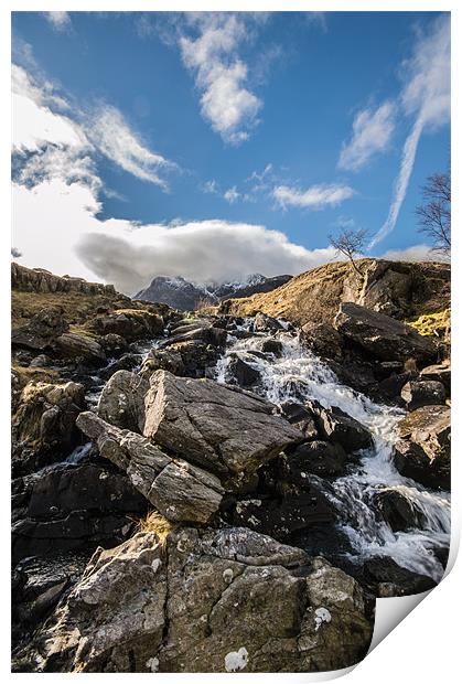 Mountain Water Print by Phil Tinkler