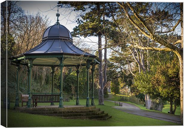 Bandstand during Winter Canvas Print by Ian Johnston  LRPS