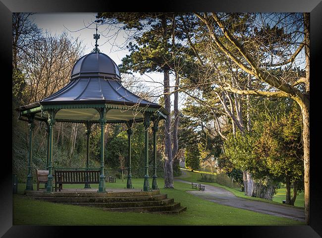 Bandstand during Winter Framed Print by Ian Johnston  LRPS
