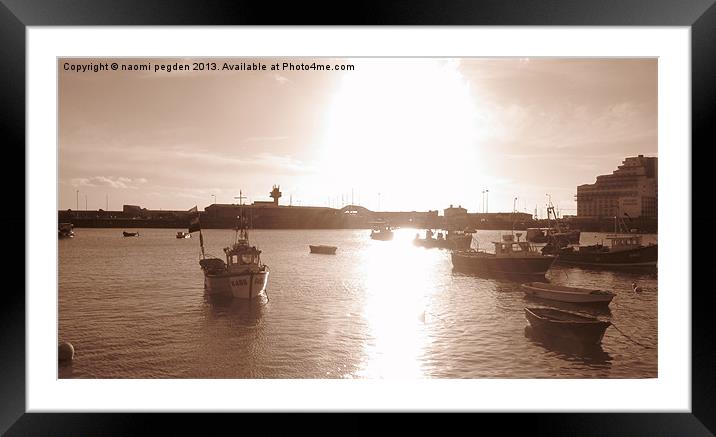 Folkestone Harbour Framed Mounted Print by N C Photography