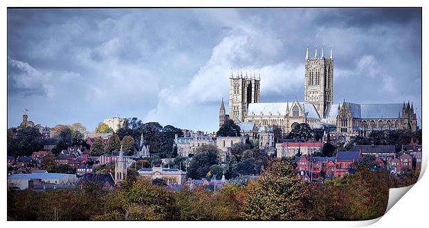 Lincoln Cathedral Print by Jon Fixter