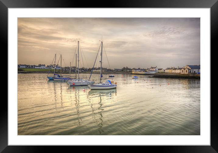 Isle of Whithorn Harbour Scotland Framed Mounted Print by Derek Beattie