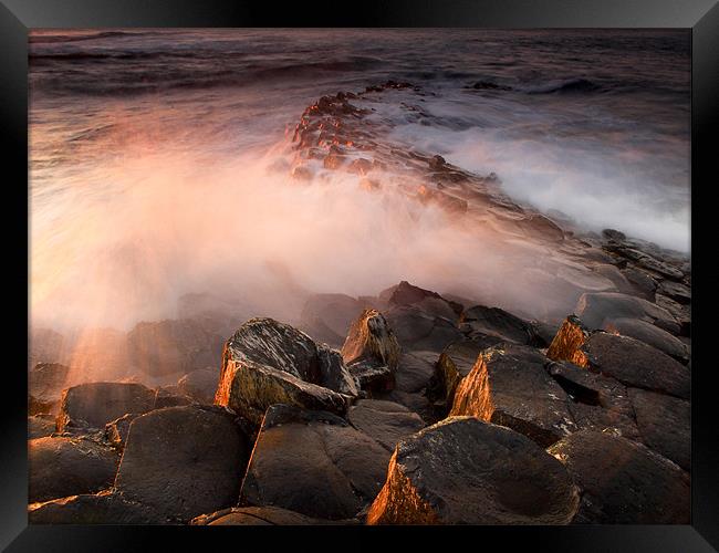 The Giants Causeway Framed Print by Dave Hudspeth Landscape Photography