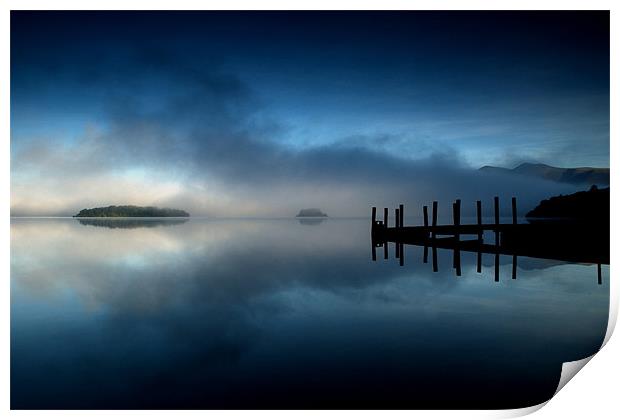 Derwentwater Dawn Print by Dave Hudspeth Landscape Photography