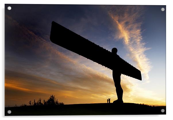 The Angel of the North Acrylic by Dave Hudspeth Landscape Photography