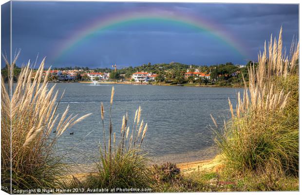 Rainbow Lake Canvas Print by Wight Landscapes