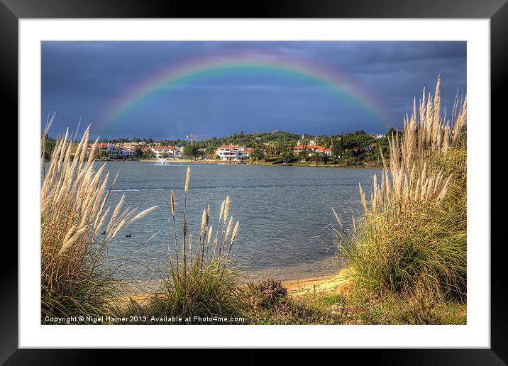 Rainbow Lake Framed Mounted Print by Wight Landscapes