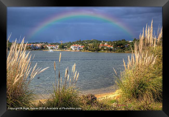 Rainbow Lake Framed Print by Wight Landscapes