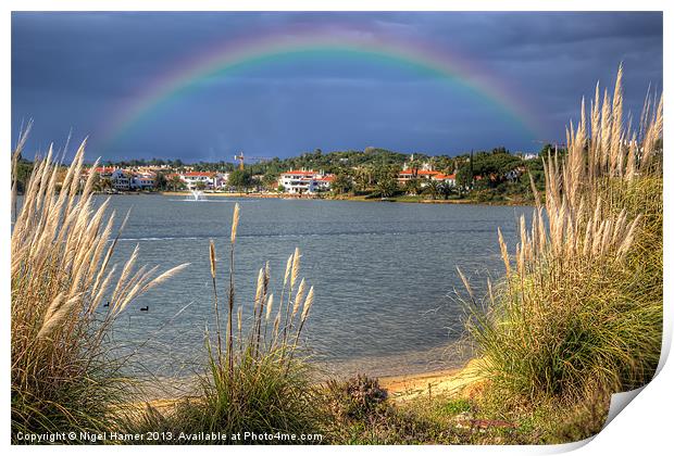 Rainbow Lake Print by Wight Landscapes