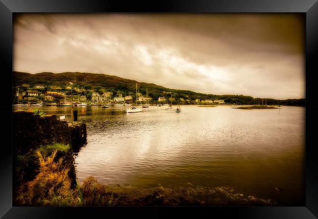 Tarbert Bay Scotland Framed Print by Mark Llewellyn