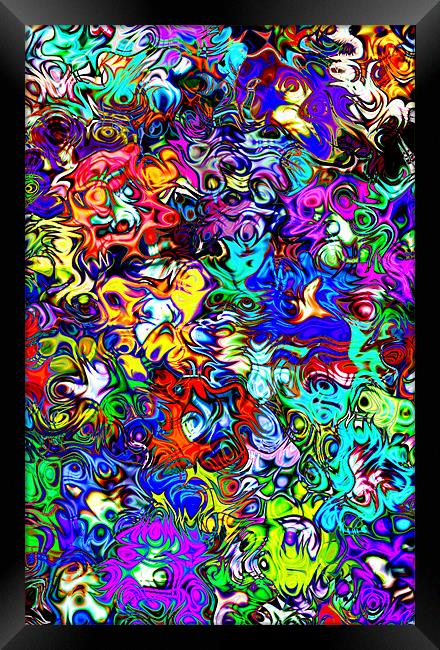 Monsters in my Head Framed Print by iphone Heaven