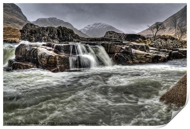 River Etive Print by Fiona Messenger
