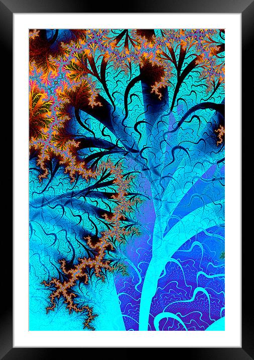 Frozen Forest Framed Mounted Print by iphone Heaven